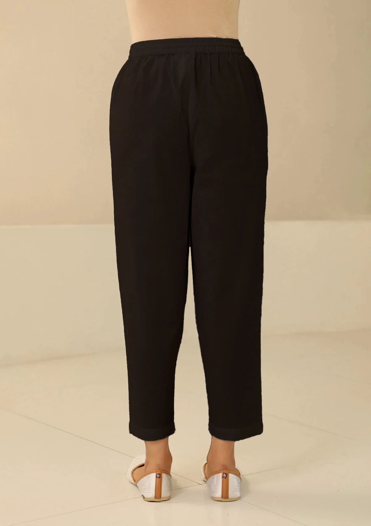 HOC Cotton Solid Women's Pants - Black - Image 4